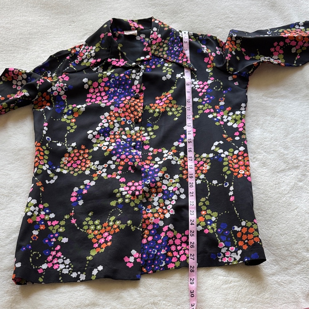 Vintage 70’s Graff Floral Women's Top - Picture 8 of 8